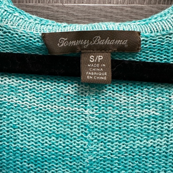 Like New Tommy bahama Turquoise Ombré Sweater Hoodie - Picture 2 of 3